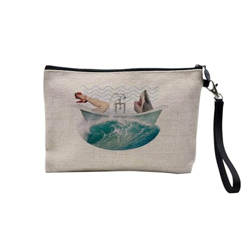 Tasche aus Leinen – Kollektion Creation Surrealistische Collage Art Surrealismus Skulptur Humor Ästhetik – Kosmetiktasche aus Leinen in Leinenoptik – Kulturbeutel – Geldbörse, Chill Bath, 23.5 x 15 Tasche aus Leinen – Kollektion Creation Surrealistische Collage Art Surrealismus Skulptur Humor Ästhetik – Kosmetiktasche aus Leinen in Leinenoptik – Kulturbeutel – Geldbörse, Chill Bath, 23.5 x 15 von Fabulous