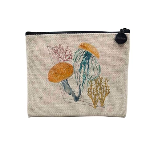 Tasche aus Leinen – Kollektion Creation Surrealistische Collage Art Surrealismus Skulptur Humor Ästhetik – Kosmetiktasche aus Leinen in Leinenoptik – Kulturbeutel – Geldbörse, Jelly, 15 x 10 cm, Tasche aus Leinen – Kollektion Creation Surrealistische Collage Art Surrealismus Skulptur Humor Ästhetik – Kosmetiktasche aus Leinen in Leinenoptik – Kulturbeutel – Geldbörse, Jelly, 15 x 10 cm, von Fabulous