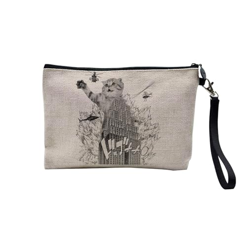 Tasche aus Leinen – Kollektion Creation Surrealistische Collage Art Surrealismus Skulptur Humor Ästhetik – Kosmetiktasche aus Leinen in Leinenoptik – Kulturbeutel – Geldbörse, Katze Kong, 23.5 x 15 Tasche aus Leinen – Kollektion Creation Surrealistische Collage Art Surrealismus Skulptur Humor Ästhetik – Kosmetiktasche aus Leinen in Leinenoptik – Kulturbeutel – Geldbörse, Katze Kong, 23.5 x 15 von Fabulous