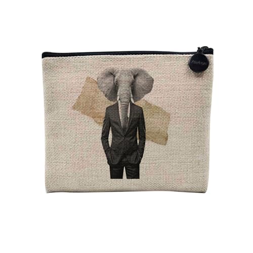 Tasche aus Leinen – Kollektion Creation Surrealistische Collage Art Surrealismus Skulptur Humor Ästhetik – Kosmetiktasche aus Leinen in Leinenoptik – Kulturbeutel – Geldbörse, Wall Street, 15 x 10 cm, Tasche aus Leinen – Kollektion Creation Surrealistische Collage Art Surrealismus Skulptur Humor Ästhetik – Kosmetiktasche aus Leinen in Leinenoptik – Kulturbeutel – Geldbörse, Wall Street, 15 x 10 cm, von Fabulous