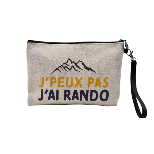 Tasche aus Leinen – Kollektion J'Peux Pas J'ai Humor Witz Passion Musikinstrument Sport Hobbies – Kosmetiktasche aus Leinen – Kulturbeutel – Geldbörse, Rando, 23.5 x 15 cm, Kosmetiktasche von Fabulous