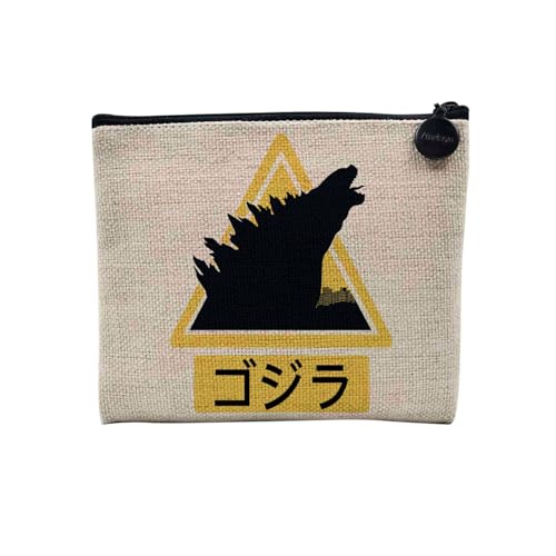 Tasche aus Leinen – Kollektion Japan Creation Original Asien Kultur Manga Illustration Food Tokyo – Kosmetiktasche aus Leinen in Leinenoptik – Kulturbeutel – Geldbörse, Dinosaurier, 15 x 10 cm, von Fabulous