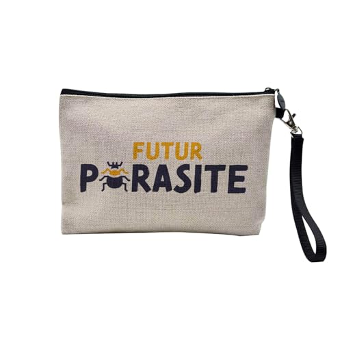 Tasche aus Leinen – Kollektion Kinder Zukunft Beruf Helden Leidenschaft Freizeit Geburtstag – Kosmetiktasche aus Segeltuch in Leinenoptik – Kulturbeutel – Geldbörse, Parasit – Jungen, 23.5 x 15 cm, von Fabulous