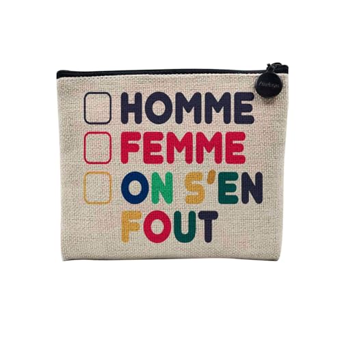 Tasche aus Leinen – Kollektion LGBTQ Pride Gay Lesben Ally Trans Homosexuell – Kosmetiktasche aus Leinen – Kulturbeutel – Geldbörse, Man kann es verrücken, 15 x 10 cm, Kosmetiktasche von Fabulous