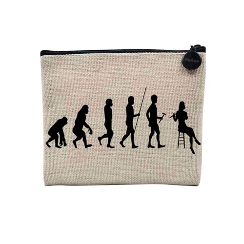 Tasche aus Leinen – Kollektion Parodie Evolution des Mannes Leidenschaft Sport Freizeit Musikinstrument Musik – Kosmetiktasche aus Leinen in Leinenoptik – Kulturbeutel – Geldbörse, Flöte, 15 x 10 cm, Tasche aus Leinen – Kollektion Parodie Evolution des Mannes Leidenschaft Sport Freizeit Musikinstrument Musik – Kosmetiktasche aus Leinen in Leinenoptik – Kulturbeutel – Geldbörse, Flöte, 15 x 10 cm, von Fabulous