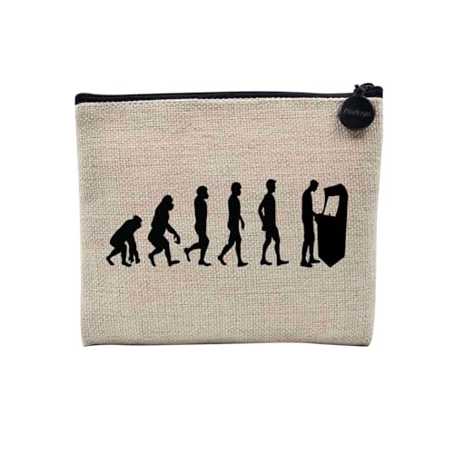 Tasche aus Leinen – Kollektion Parodie Evolution des Mannes Leidenschaft Sport Freizeit Musikinstrument Musik – Kosmetiktasche aus Leinen in Leinenoptik – Kulturbeutel – Geldbörse, Retro Spiele 2, 15 Tasche aus Leinen – Kollektion Parodie Evolution des Mannes Leidenschaft Sport Freizeit Musikinstrument Musik – Kosmetiktasche aus Leinen in Leinenoptik – Kulturbeutel – Geldbörse, Retro Spiele 2, 15 von Fabulous