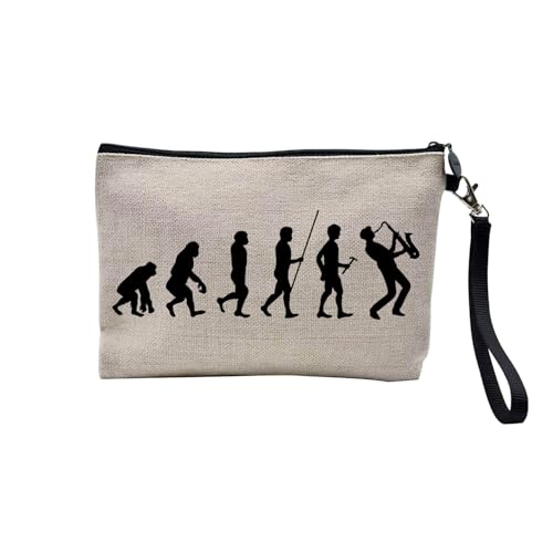 Tasche aus Leinen – Kollektion Parodie Evolution des Mannes Leidenschaft Sport Freizeit Musikinstrument Musik – Kosmetiktasche aus Leinen in Leinenoptik – Kulturbeutel – Geldbörse, Saxophon, 23.5 x 15 Tasche aus Leinen – Kollektion Parodie Evolution des Mannes Leidenschaft Sport Freizeit Musikinstrument Musik – Kosmetiktasche aus Leinen in Leinenoptik – Kulturbeutel – Geldbörse, Saxophon, 23.5 x 15 von Fabulous