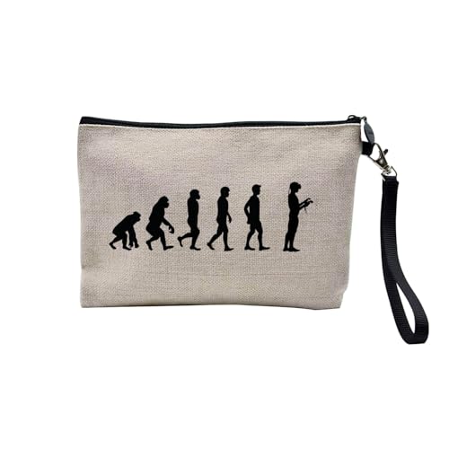 Tasche aus Leinen – Kollektion Parodie Evolution des Mannes Leidenschaft Sport Freizeit Musikinstrument Musik – Kosmetiktasche aus Leinen in Leinenoptik – Kulturbeutel – Geldbörse, Videospiele, 23.5 x Tasche aus Leinen – Kollektion Parodie Evolution des Mannes Leidenschaft Sport Freizeit Musikinstrument Musik – Kosmetiktasche aus Leinen in Leinenoptik – Kulturbeutel – Geldbörse, Videospiele, 23.5 x von Fabulous