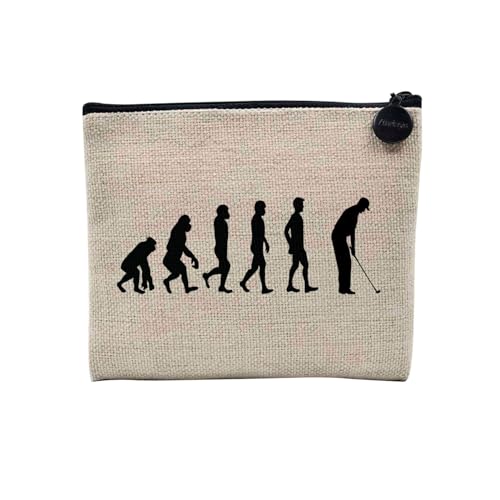 Tasche aus Leinen – Kollektion Parodie Evolution des Mannes Leidenschaft Sport Freizeit Musikinstrument Musik – Kosmetiktasche aus Leinen in Leinenoptik – Kulturbeutel – Geldbörse, golf, 15 x 10 cm, Tasche aus Leinen – Kollektion Parodie Evolution des Mannes Leidenschaft Sport Freizeit Musikinstrument Musik – Kosmetiktasche aus Leinen in Leinenoptik – Kulturbeutel – Geldbörse, golf, 15 x 10 cm, von Fabulous