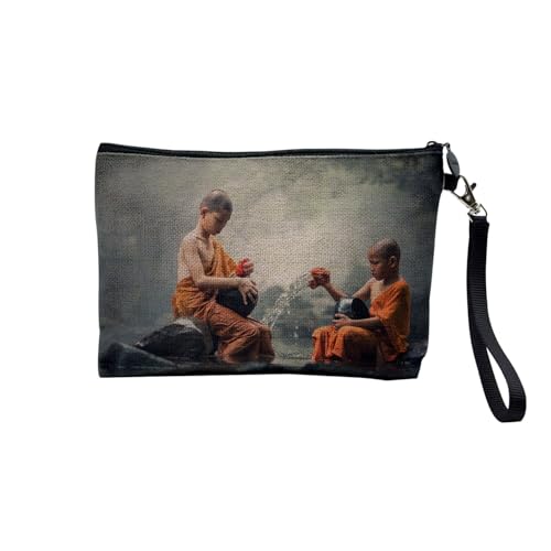 Tasche aus Leinen – Kollektion Plus Schöne Fotos von Indien Skulptur Kultur Reise Landschaft Stadt – Kosmetiktasche aus Leinen in Leinenoptik – Kulturbeutel – Geldbörse, Mönche, 23.5 x 15 cm, Tasche aus Leinen – Kollektion Plus Schöne Fotos von Indien Skulptur Kultur Reise Landschaft Stadt – Kosmetiktasche aus Leinen in Leinenoptik – Kulturbeutel – Geldbörse, Mönche, 23.5 x 15 cm, von Fabulous