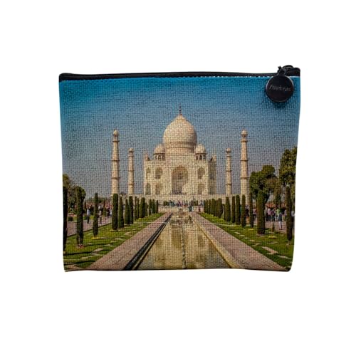 Tasche aus Leinen – Kollektion Plus Schöne Fotos von Indien Skulptur Kultur Reise Landschaft Stadt – Kosmetiktasche aus Leinen in Leinenoptik – Kulturbeutel – Geldbörse, Taj Mahal, 15 x 10 cm, Tasche aus Leinen – Kollektion Plus Schöne Fotos von Indien Skulptur Kultur Reise Landschaft Stadt – Kosmetiktasche aus Leinen in Leinenoptik – Kulturbeutel – Geldbörse, Taj Mahal, 15 x 10 cm, von Fabulous