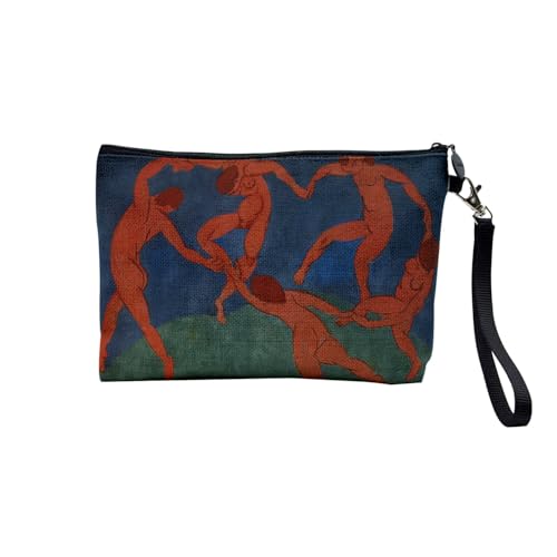 Tasche aus Leinen – Kollektion Plus Schöne Malerei Klassisch Modern Romantisch Van Gogh De Vinci Rembrandt Klimt – Kosmetiktasche aus Leinen in Leinenoptik – Kulturbeutel – Geldbörse, Matisse Dance, von Fabulous