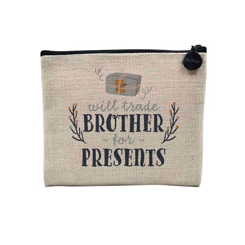 Tasche aus Leinen – Kollektion Weihnachten Vintage Retro Zeichnung Illustration Foto Pere Weihnachten Weihnachtsbaum Dekoration – Kosmetiktasche aus Leinen – Kulturbeutel – Geldbörse, Presents von Fabulous