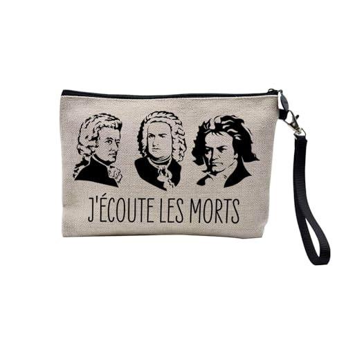 Tasche aus Leinen – Kollektion Witz, Wortspiele, Musik, Instrumentit, Pop Rock, klassisch – Kosmetiktasche aus Leinen in Leinenoptik – Kulturbeutel – Geldbörse, Ich höre den Toten zu, 23.5 x 15 cm, Tasche aus Leinen – Kollektion Witz, Wortspiele, Musik, Instrumentit, Pop Rock, klassisch – Kosmetiktasche aus Leinen in Leinenoptik – Kulturbeutel – Geldbörse, Ich höre den Toten zu, 23.5 x 15 cm, von Fabulous