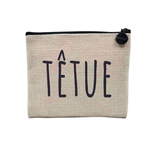 Tasche aus Leinen – Kopf Damen Mädchen Humor – Kosmetiktasche aus Segeltuch in Leinenoptik – Geldbörse – 15 x 10 cm, leinen, 15 x 10 cm, Kosmetiktasche von Fabulous