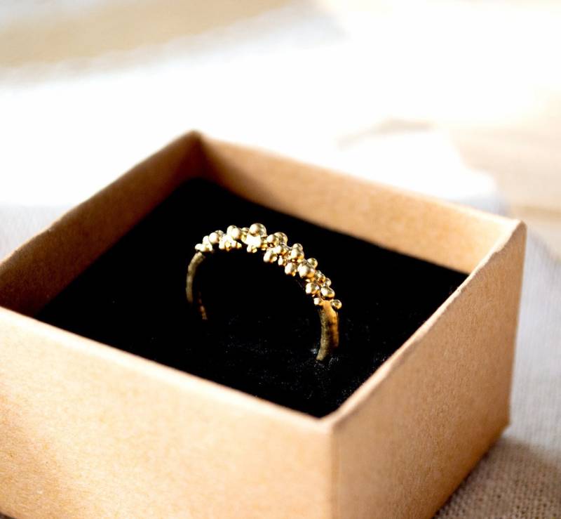 Bubble Ring - Mattgold/Mattsilber Fingerring Matt von FabulousFunkys