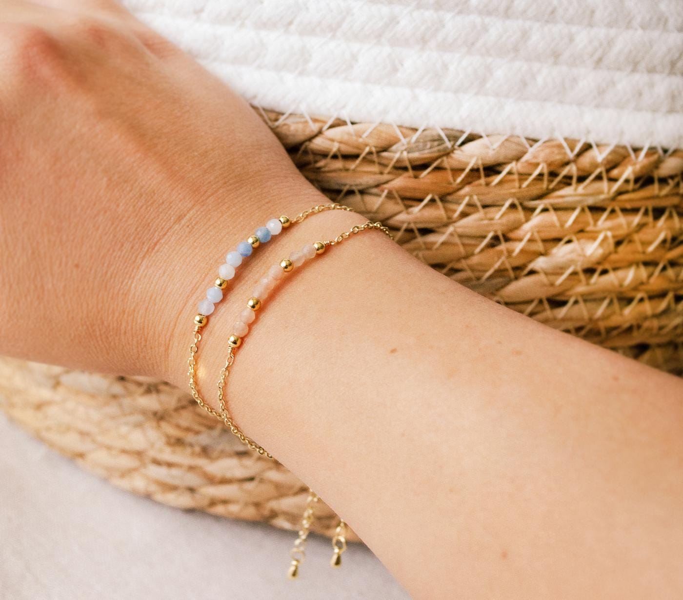 Filigranes Perlen Armband Gold - Perlenarmband Kettenarmband Edelstein Süßwasserperlen Filigranes Perlen Armband Gold - Perlenarmband Kettenarmband Edelstein Süßwasserperlen von FabulousFunkys