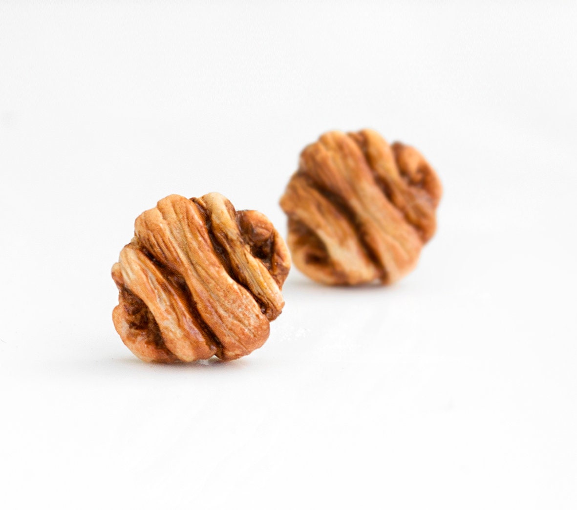 Franzbrötchen Ohrstecker Miniature Food - Zimtbrötchen Food Gebäck von FabulousFunkys