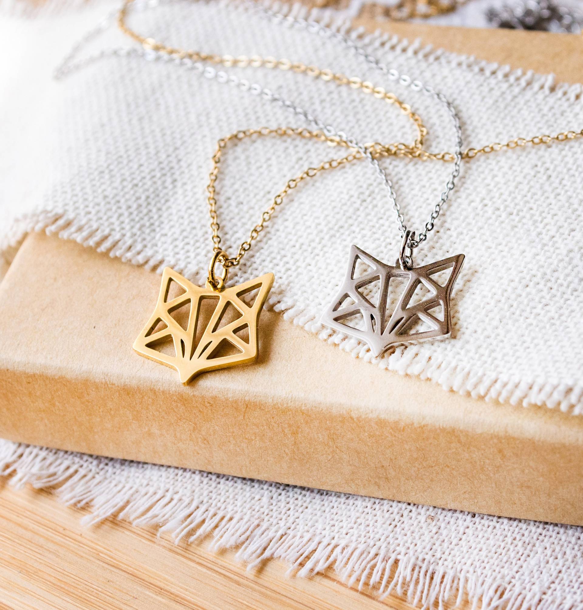 Fuchs Kette - Geometrisch Fox Edelstahl Fuchs Kette - Geometrisch Fox Edelstahl von FabulousFunkys