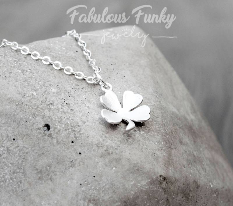 Good Luck - Kleeblatt Kette in Silber von FabulousFunkys