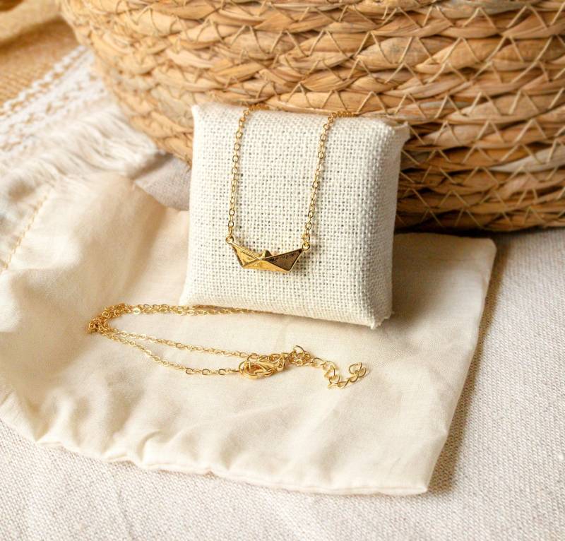 Papierboot Kette - Boot Schiff Edelstahl von FabulousFunkys