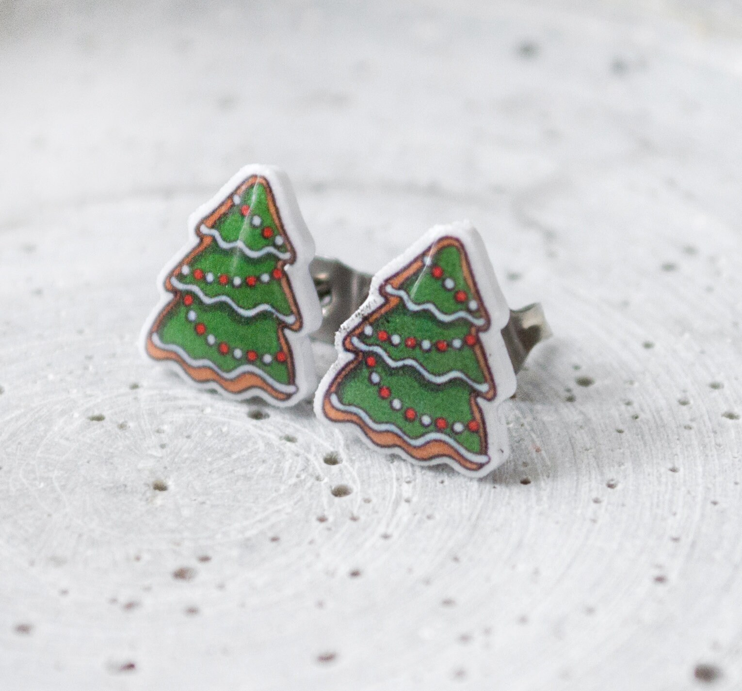 Tannenbaum Ohrstecker Weihnachten - Geschenk Xmas Baum Tanne von FabulousFunkys