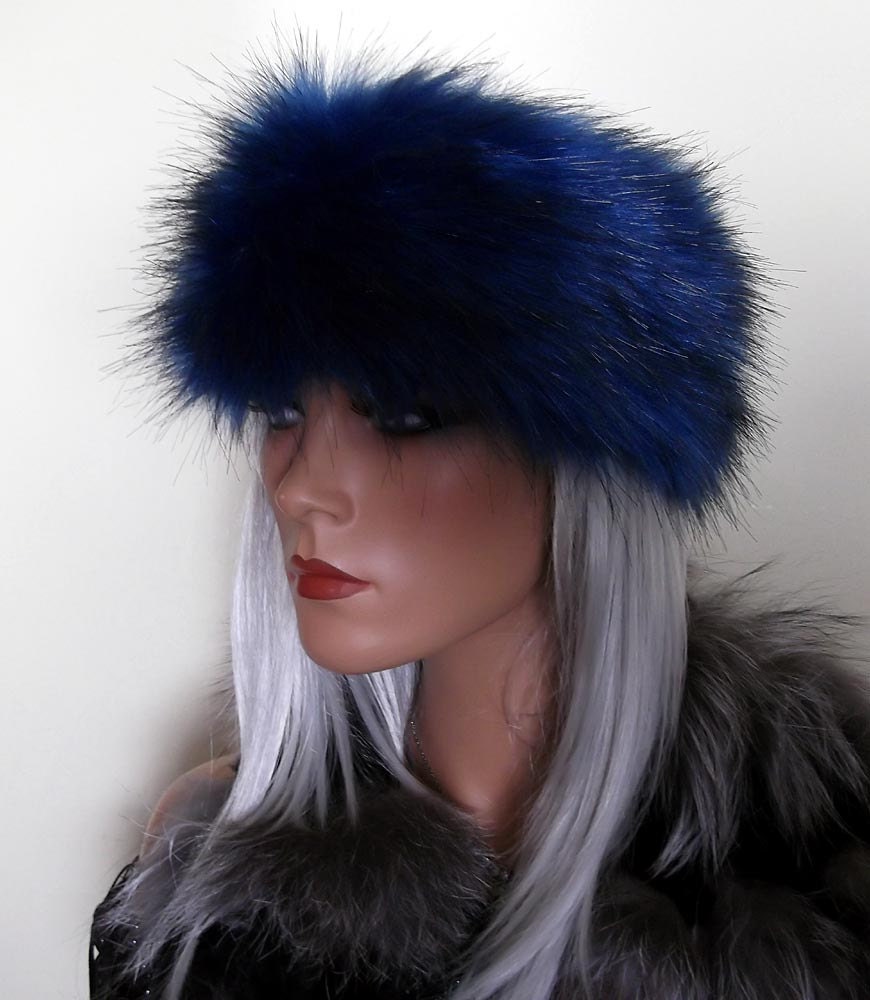Langhaar-Kunstpelz-stirnbänder Aus Luxuriösem 65 Mm Kunstpelz - Blau, Metallic-Rot, Lila Langhaar-Kunstpelz-stirnbänder Aus Luxuriösem 65 Mm Kunstpelz - Blau, Metallic-Rot, Lila von FabulousFur