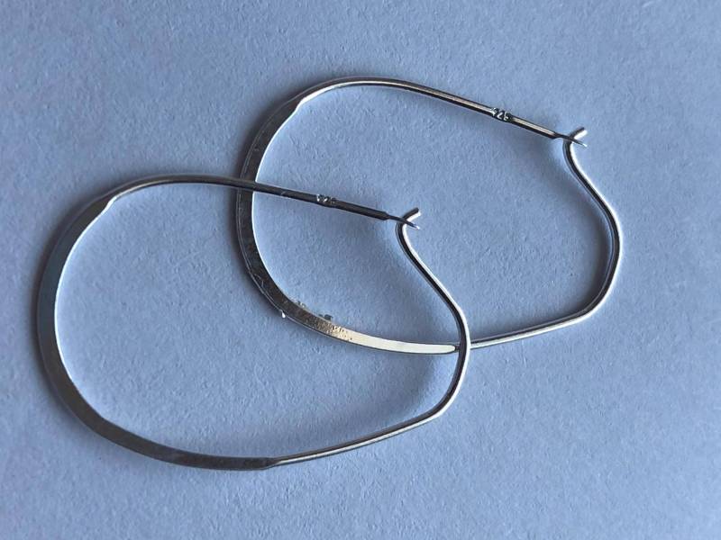 1-25 Paare/sterling Silber Hoop Ohrringe Ohrhaken Schütt 30 X 16 Mm von FabulousRocks