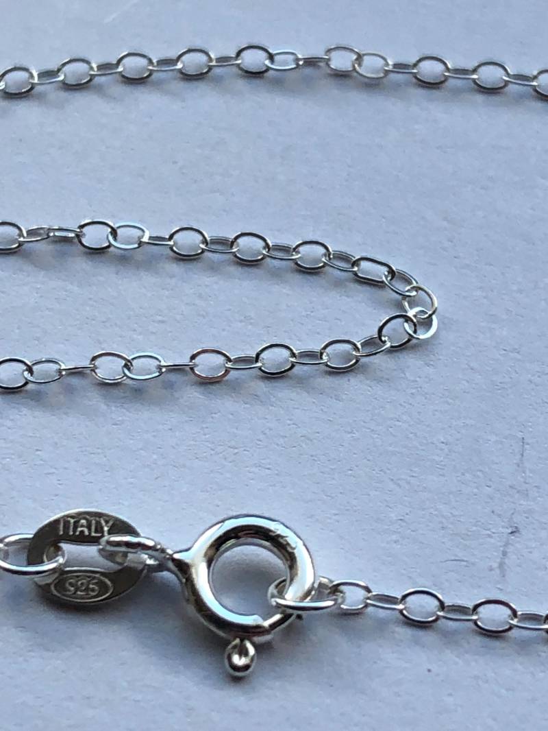 10 Stück, 16 Oder 18 "Fertige Halskette Ketten, 1, 6 Mm Sterling Silber Flachkabel Schmuck Kette Bereit Zu Tragen Mit Verschluss Gemacht D80.d Hp von FabulousRocks