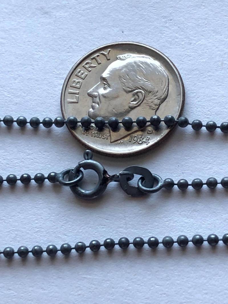 Kugelkette Aus Oxidiertem Sterlingsilber - 1.5 Mm von FabulousRocks