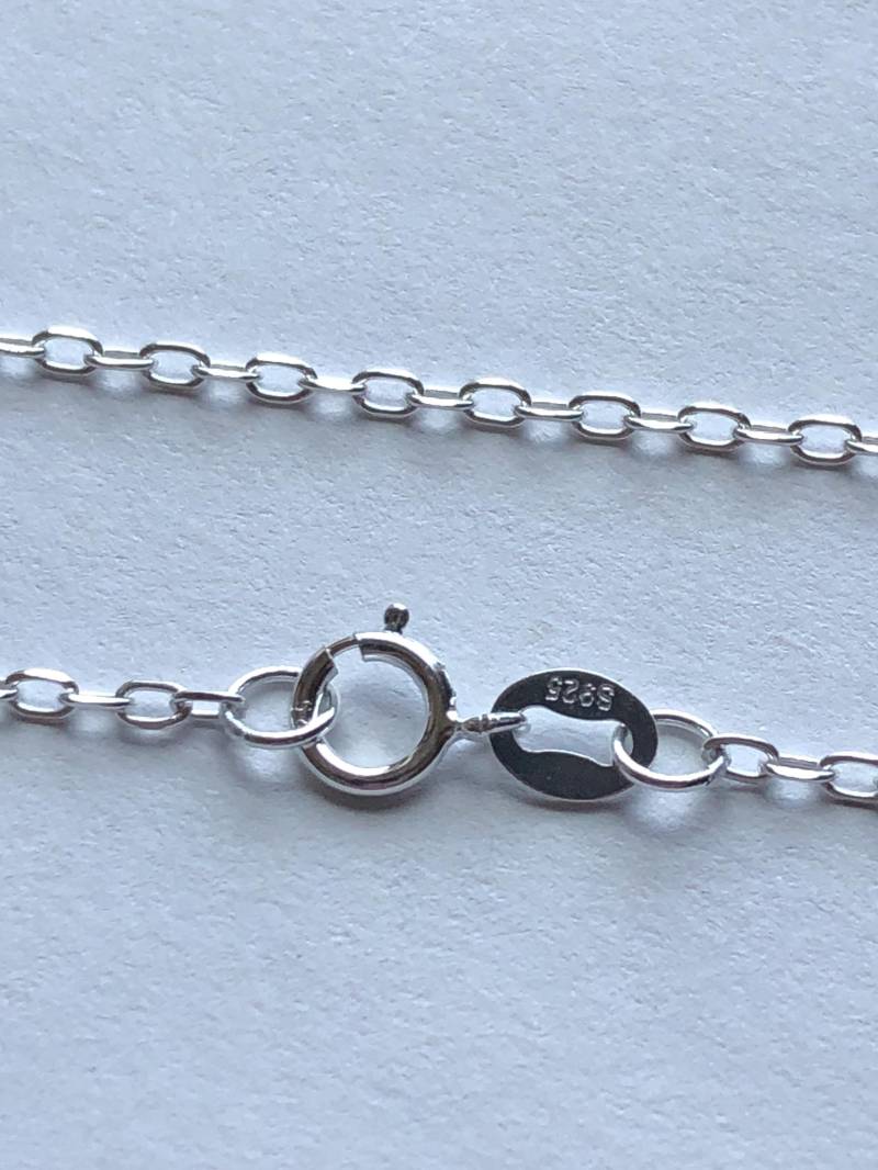 16 18 20 24 30 36 "Halskette Kette Sterling Silber Fertige Großhandel 925 Ss Flachkabel/D601.d von FabulousRocks