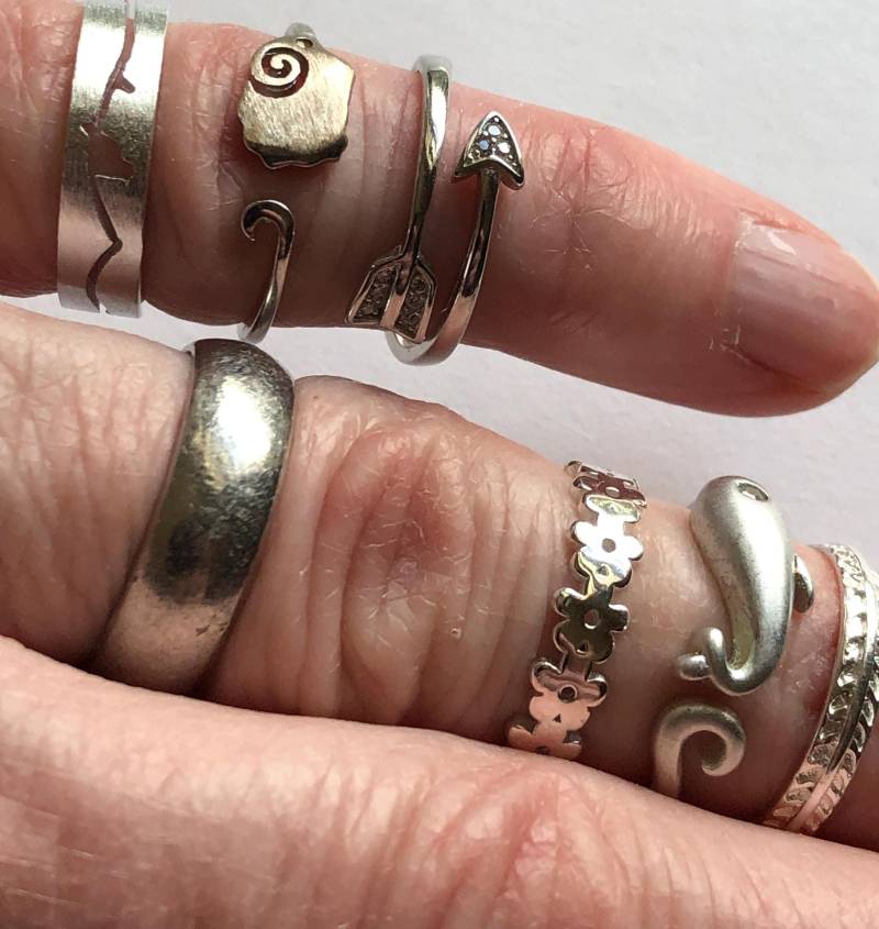 Verstellbarer Ring Aus 925Er Silber Delphin, Midi-Knöchelring von FabulousRocks