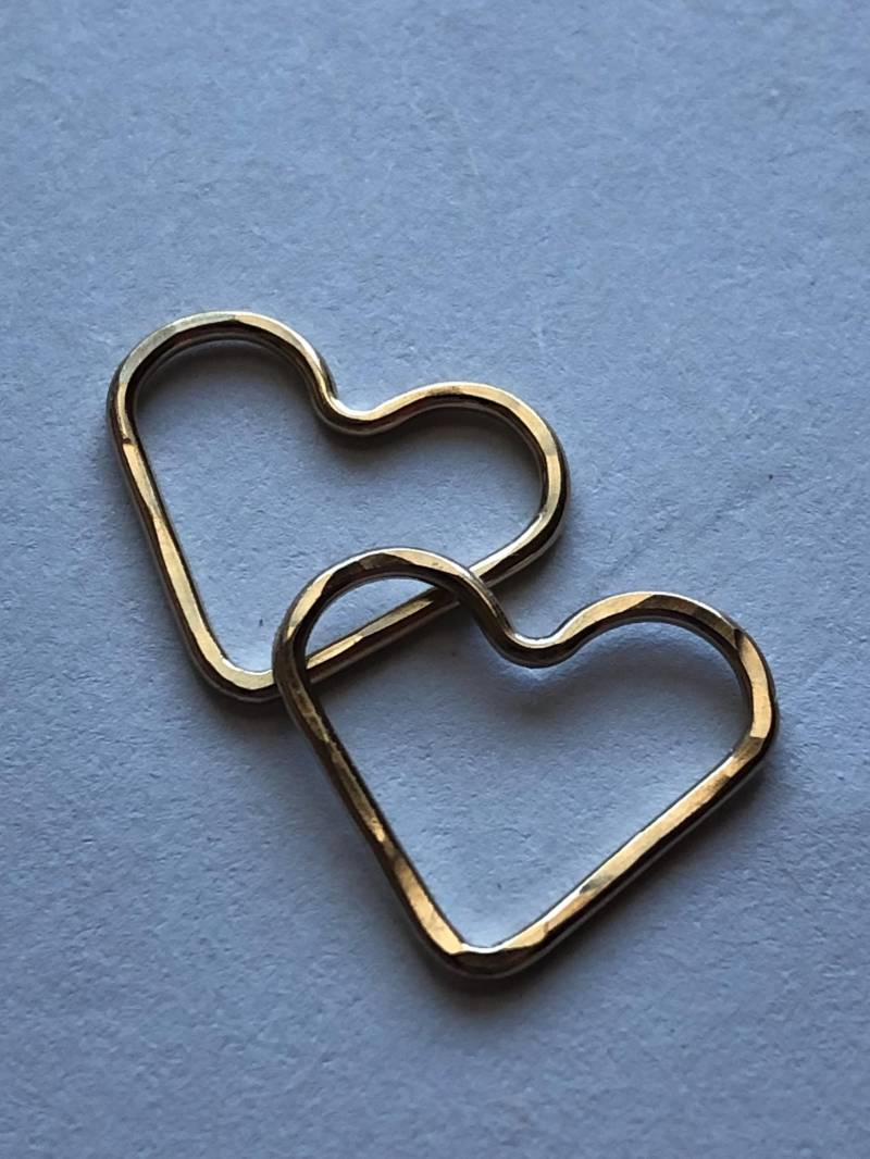 14K Gold Filled Herz-Link-Anhänger, 15, 5 X 14 Mm von FabulousRocks