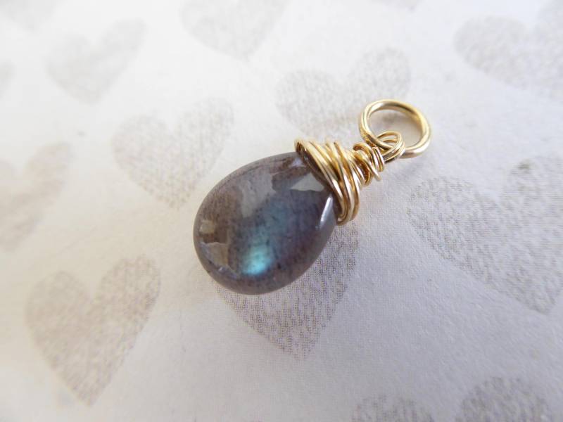 Labradorit Anhänger Sterling Silber Oder 14K Gold Fill Wire Wrap von FabulousRocks