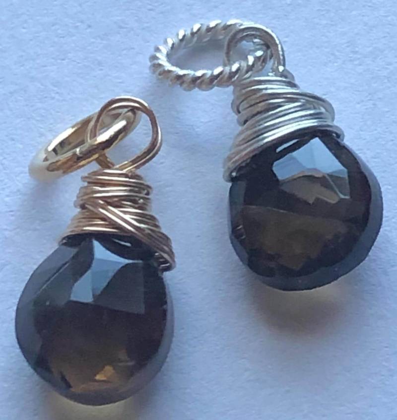 Rauchquarz Anhänger Sterling Silber Oder Gold Filled Draht Gewickelt von FabulousRocks