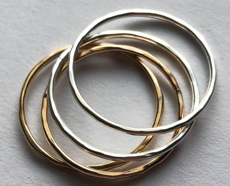 Sterling Silber Oder Gold Fill Stapelring, Knuckle Ring, Midi Midi, Dünn Stapelbar Bandringe, Sr1 Solo von FabulousRocks