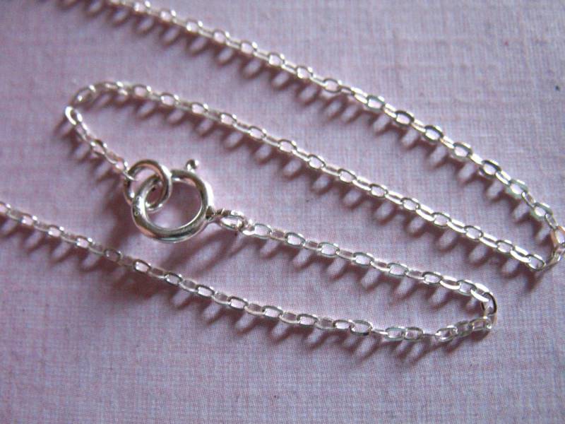 sterling Silber Kette, 14 16 17 18 20 22 24 "Zoll, Fertig 1, 2 Mm Flachkabel, Schmuck Finden D83 Hp Tpc Ib von FabulousRocks