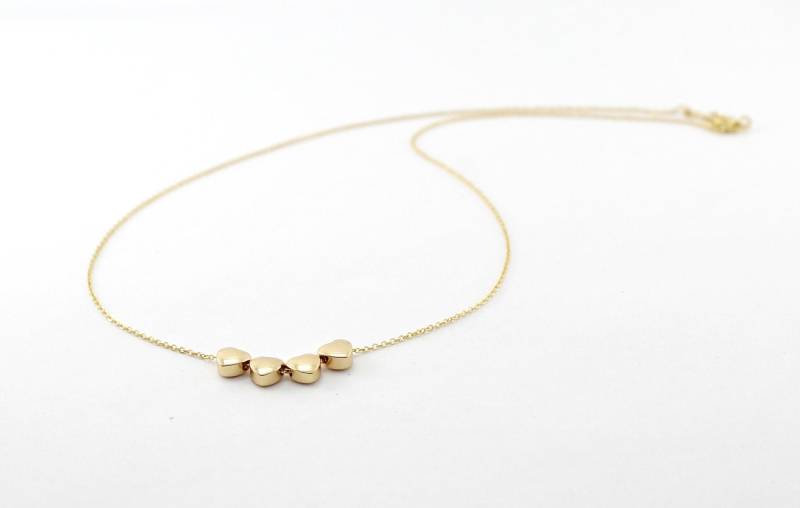 Ein Herz, Zwei Herzen Multi Gold Herz Halskette, Familie, Mutter Töchter, Schwestern, Beste Freunde, Brautgeschenk von FabulousWire