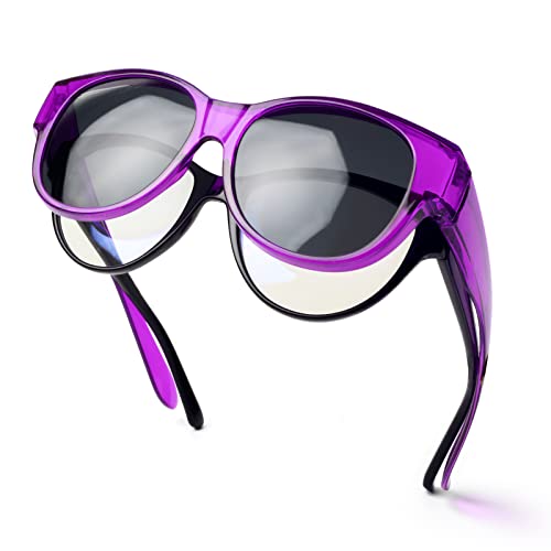 Face Shadow Polarisierte Überzieh Sonnenbrille Damen UV-Schutz Überbrille Sonnenbrille für brillenträger Ultra Leicht Fit-Over Brille von Face Shadow