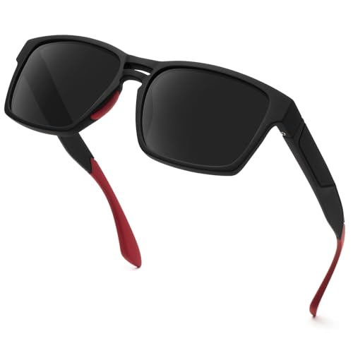 Face Shadow Sonnenbrille Herren Polarisiert Pilotenbrille Eckig Fliegerbrille UV400 Schutz Sunglasses Men Women Modern Retro von Face Shadow