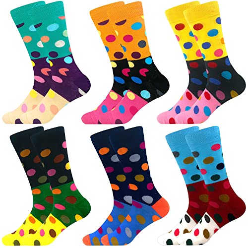 Facefuture Damen Bunte Socken Lustige Glücklich Strümpfe Baumwolle Blume Sock 6 Paar(607) von Facefuture