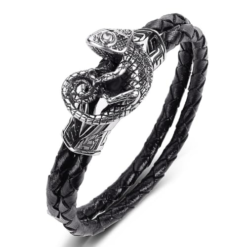 Reptilien-Eidechsen-Armband für Männer Gecko-Eidechsen-Armband Punk-Gecko Tier Schmuck fur Herren von Fachoice