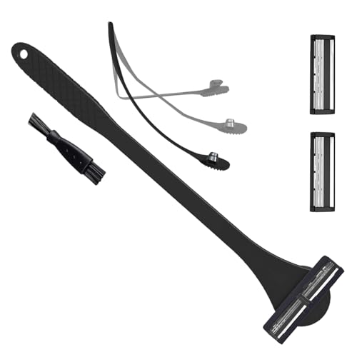 2 In 1 Silikon Rücken Scrubber Und Herrenrasierer Mit Drei Schicht Klinge Zum Rasieren Und Der Rückenhaarentfernung Pflegewerkzeug von FackLOxc