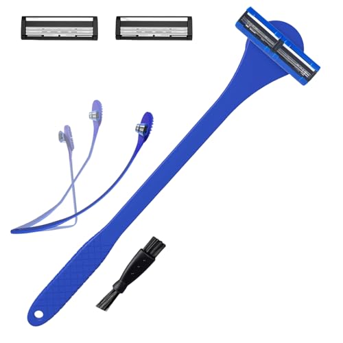 2 In 1 Silikon Rücken Scrubber Und Herrenrasierer Mit Drei Schicht Klinge Zum Rasieren Und Der Rückenhaarentfernung Pflegewerkzeug von FackLOxc