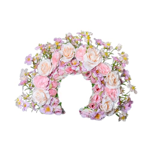 Brautgirlanden, Blumen, Hochzeit, Blume, Stirnband, Strandkranz, Haarband, Mädchen, Haar-Accessoire, Frauen, Kopfreifen, Requisiten, Geburtstags-Haarschmuck von FackLOxc