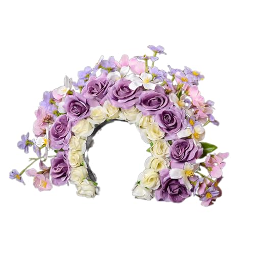 Brautgirlanden, Blumen, Hochzeit, Blume, Stirnband, Strandkranz, Haarband, Mädchen, Haar-Accessoire, Frauen, Kopfreifen, Requisiten, Geburtstags-Haarschmuck von FackLOxc