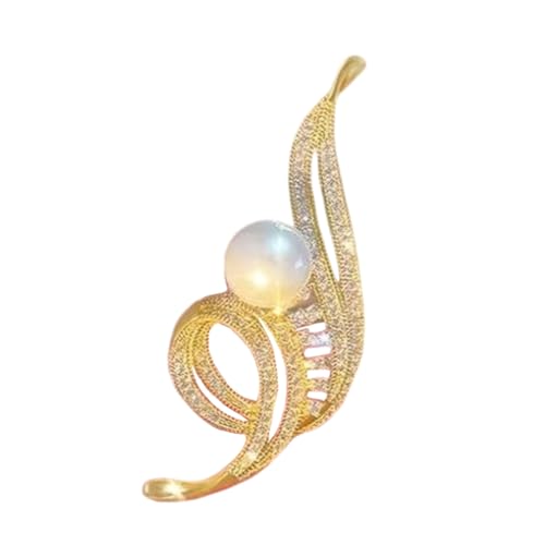 Elegante Musiknoten-Brosche mit Strasssteinen und Perlen, handgefertigt, Anstecknadel, Schal, Hut, Accessoires, Schmuck für Damen, Metall Elegante Musiknoten-Brosche mit Strasssteinen und Perlen, handgefertigt, Anstecknadel, Schal, Hut, Accessoires, Schmuck für Damen, Metall von FackLOxc