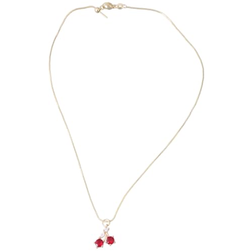 FackLOxc Elegante Halskette mit Anhänger in Tropfenform mit Kirschen und Regenschirm, Accessoire für den täglichen Gebrauch und Partys, Style 2, Metall FackLOxc Elegante Halskette mit Anhänger in Tropfenform mit Kirschen und Regenschirm, Accessoire für den täglichen Gebrauch und Partys, Style 2, Metall von FackLOxc