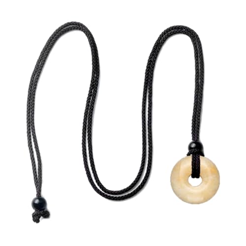 FackLOxc Fashion Trend Kristall Achat Anhänger Schlüsselbeinkette Temperament Einfache Kalt Verstellbare Schnalle Halskette, Kristall-Achat-Stein von FackLOxc