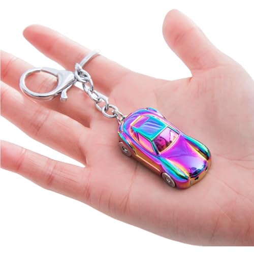 FackLOxc Functional Alloy Car Model Modellschlüsselbund Praktischer Legierungsauto Keyring Anhängercharm Zum Hinzufügen Von Zauber Zu Taschen Und Rucksäcken von FackLOxc